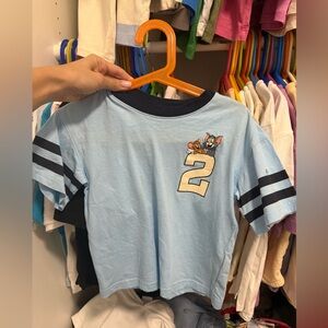 H&M toddler boy 3 4 years Kids Blue Tom and Jerry T-Shirt
